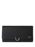 OSPREY LONDON Harper Leather Matinee Purse, Black