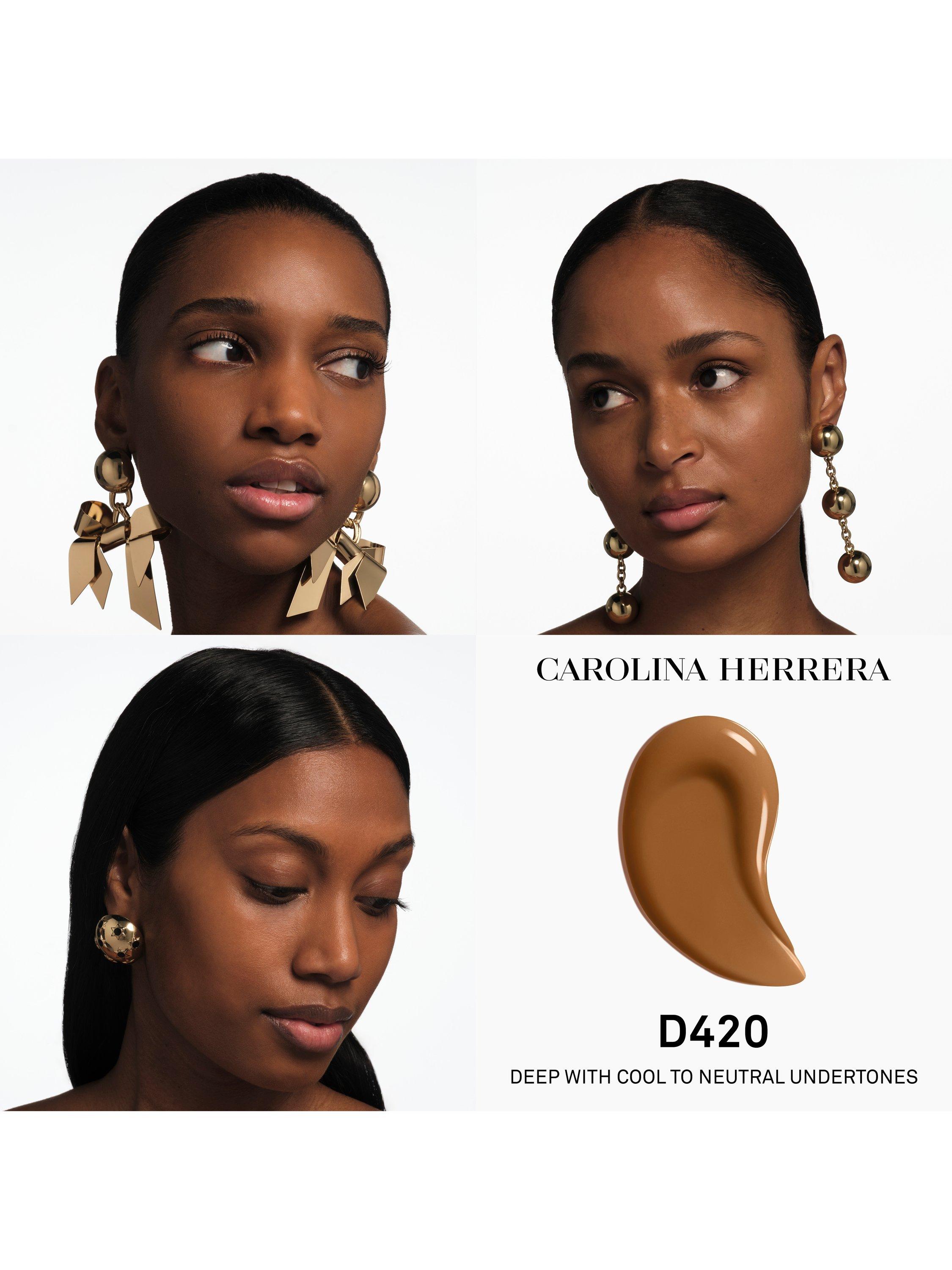 Product image 5 of 10, which shows Carolina Herrera Nude Couture Triple Moisture Serum Foundation, D420