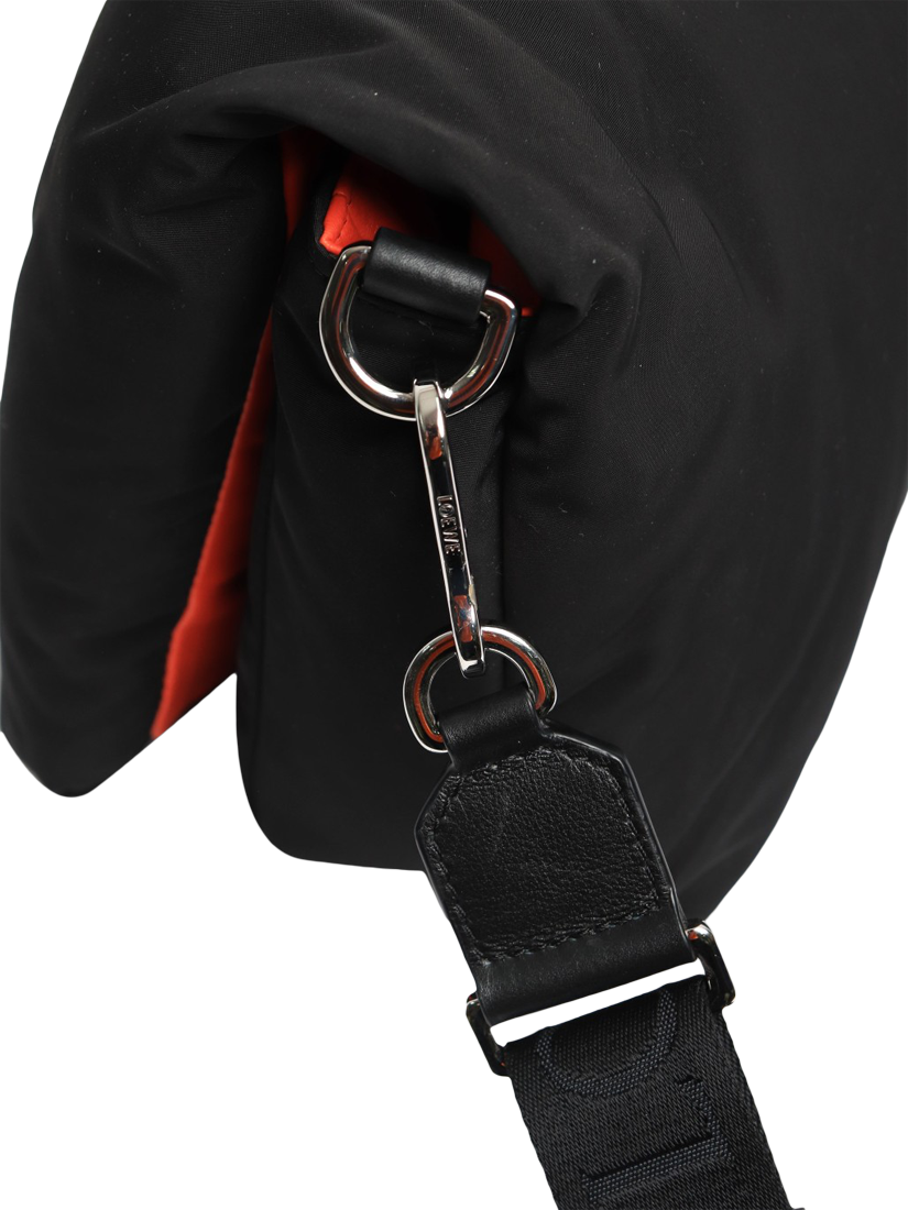 Product image 4 of 8, which shows Pre-loved LOEWE Goya Puffer Crossbody Bag, Black