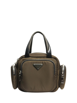 Pre-loved Prada Tessuto Nylon Cargo Bag, Khaki, Green
