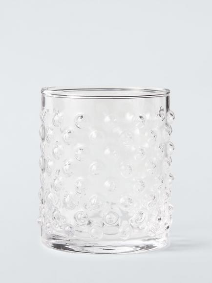 John Lewis Bubble Glass Tumbler, 405ml, Clear, Clear