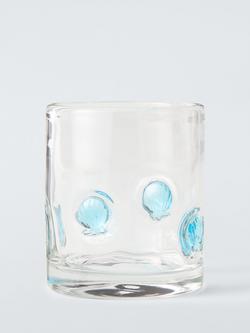 John Lewis Shell Icon Glass Tumbler, 375ml, Clear, Multi