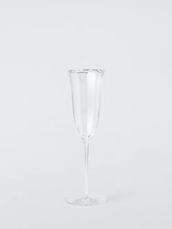 John Lewis Tulip Glass Champagne Flute, Set of 2, 160ml, Clear - view 2, Clear