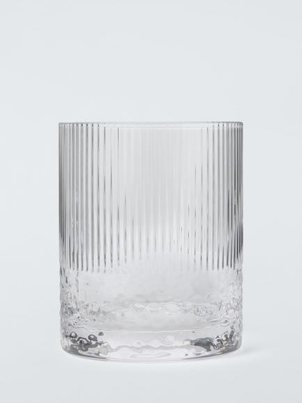 John Lewis Optic Glass Tumbler, 370ml, Clear, Clear
