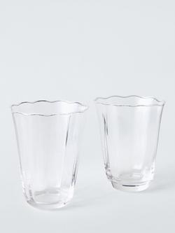 John Lewis Tulip Glass Highball, Set of 2, 350ml, Clear, Clear