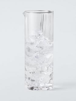 John Lewis Optic Glass Carafe, 1.2L, Clear - view 2, Clear