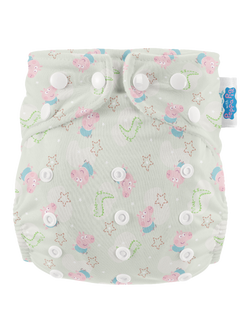 Modern Cloth Nappies Reusable Nappy, George Sage Green, One Size, George Sage Green
