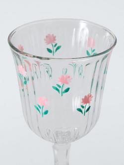 John Lewis Flora Wine Glass, 250ml, Clear - view 2, Multi