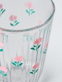 John Lewis Flora Glass Highball, 400ml, Clear - view 2, Multi