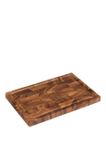 Tala Rectangular Acacia Wood Chopping Board with Juice Grooves, 42cm