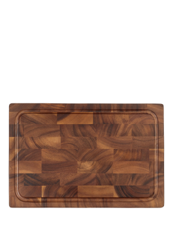 Tala Rectangular Acacia Wood Chopping Board with Juice Grooves, 42cm - view 2, Acacia
