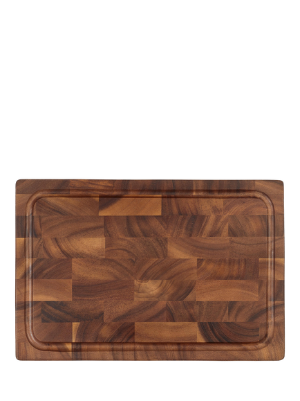 Tala Rectangular Acacia Wood Chopping Board with Juice Grooves, 42cm - view 2, Acacia