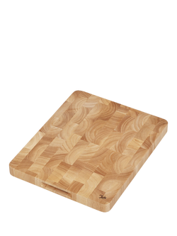 Tala Rectangular Rubber Wood End Grain Chopping Board, 37cm, Hevea