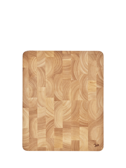 Tala Rectangular Rubber Wood End Grain Chopping Board, 37cm - view 2, Hevea