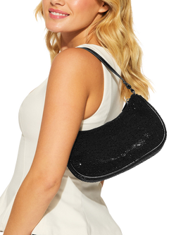 Miss KG Beau Embellished Shoulder Bag, Black - view 2, Black