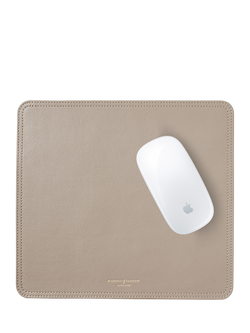 Aspinal of London Moleskin Soft Saffiano Travel Mouse Pad, Taupe - view 2, Taupe