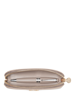 Aspinal of London Leather Baby Pen Case, Taupe - view 2, Taupe