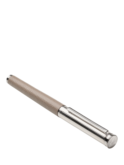 Aspinal of London Leather and Steel Pen, Taupe - view 2, Taupe