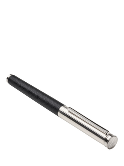 Aspinal of London Leather and Steel Pen, Black - view 2, Black