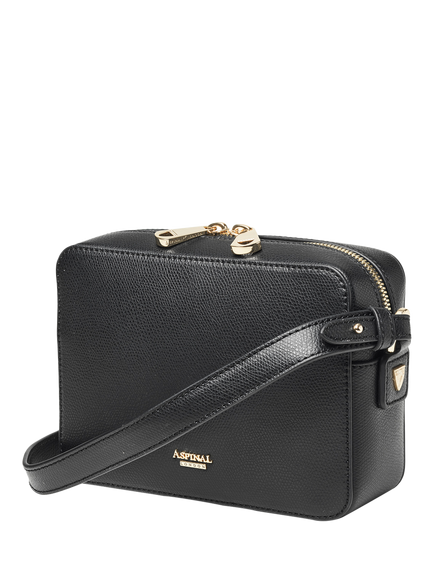 Aspinal of London Leather Crossbody Camera Bag, Black - view 2, Black