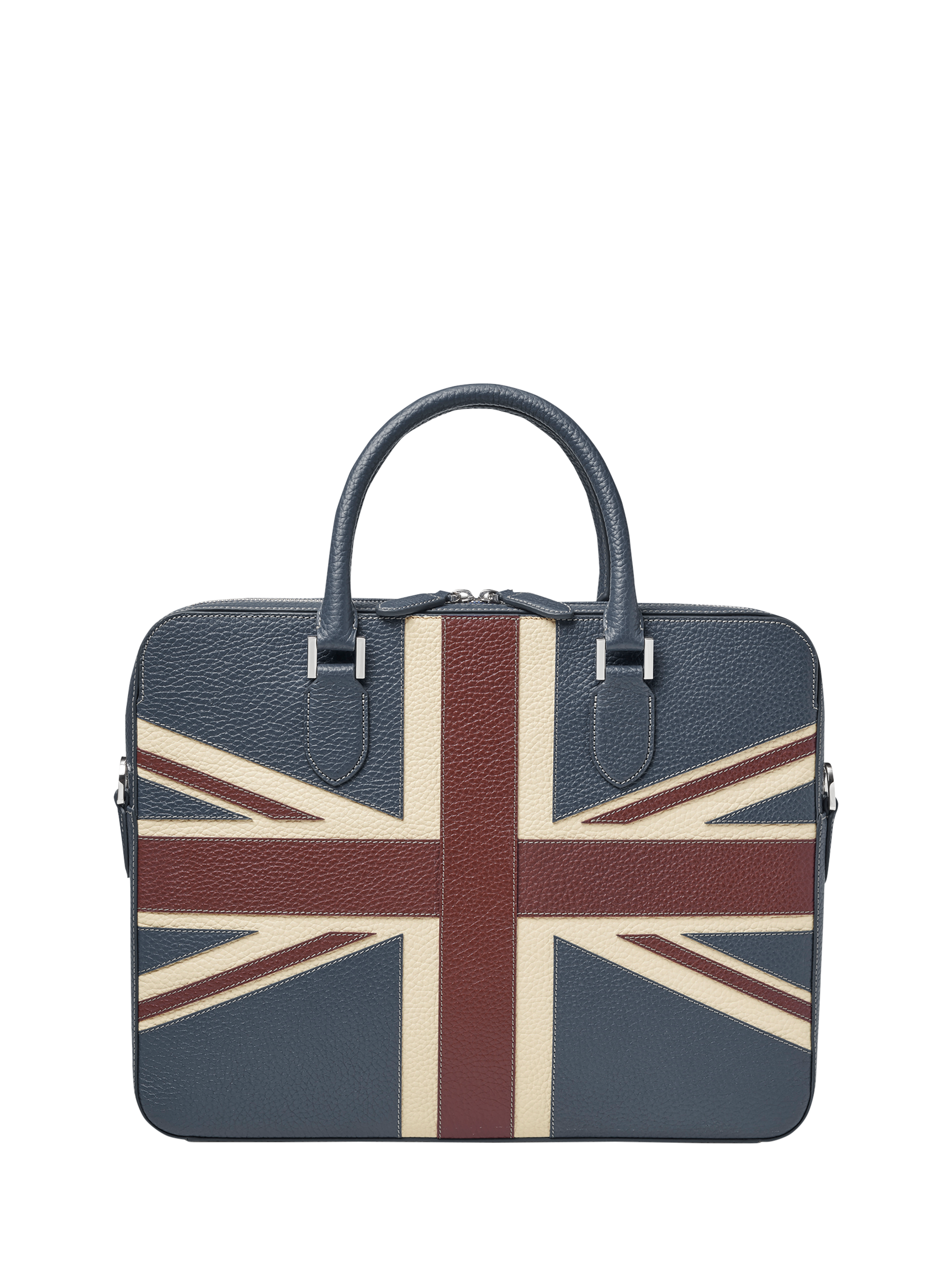 Product image 2 of 10, which shows Aspinal of London Leather Slim Briefcase, Brit