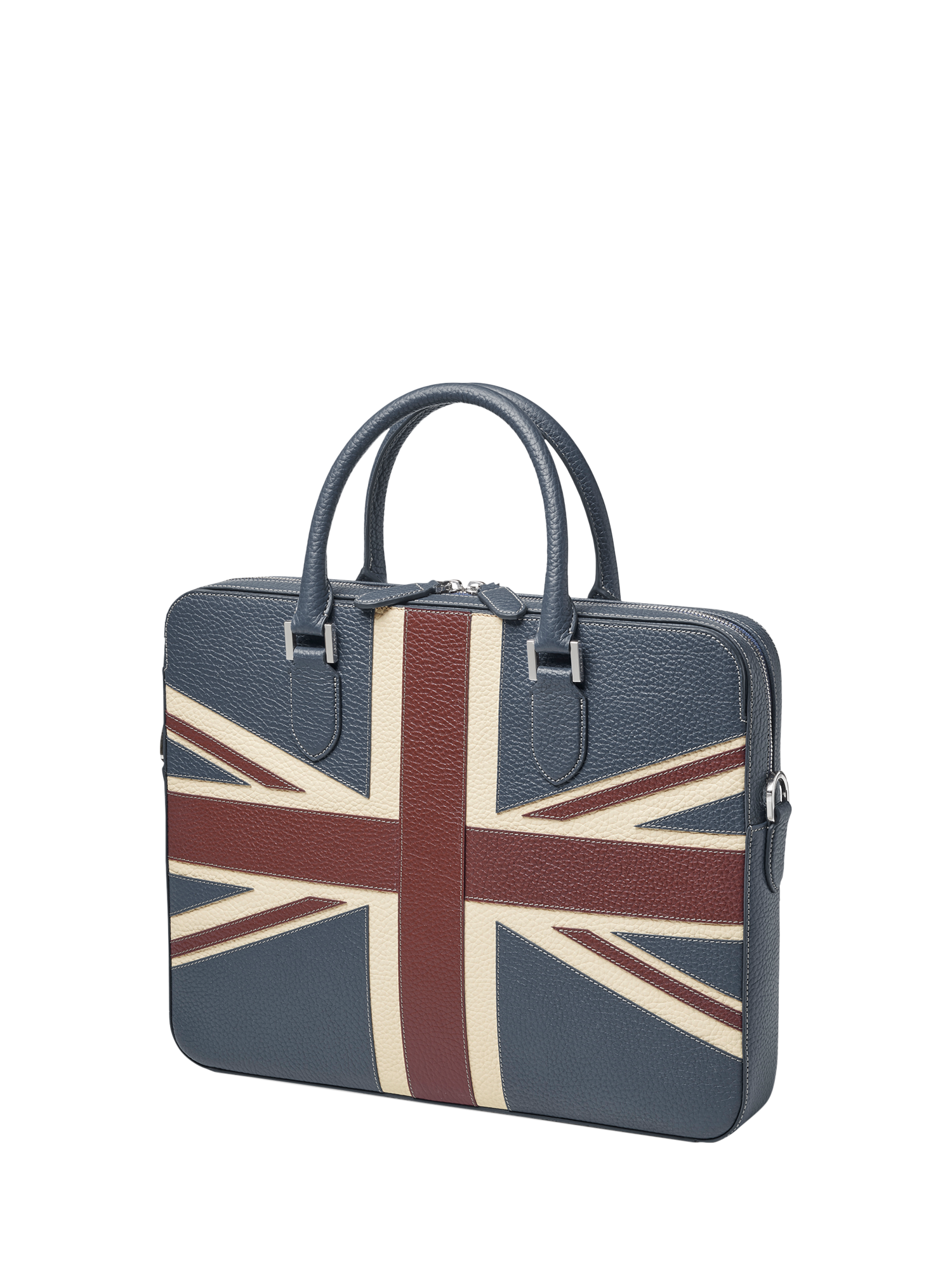 Product image 4 of 10, which shows Aspinal of London Leather Slim Briefcase, Brit
