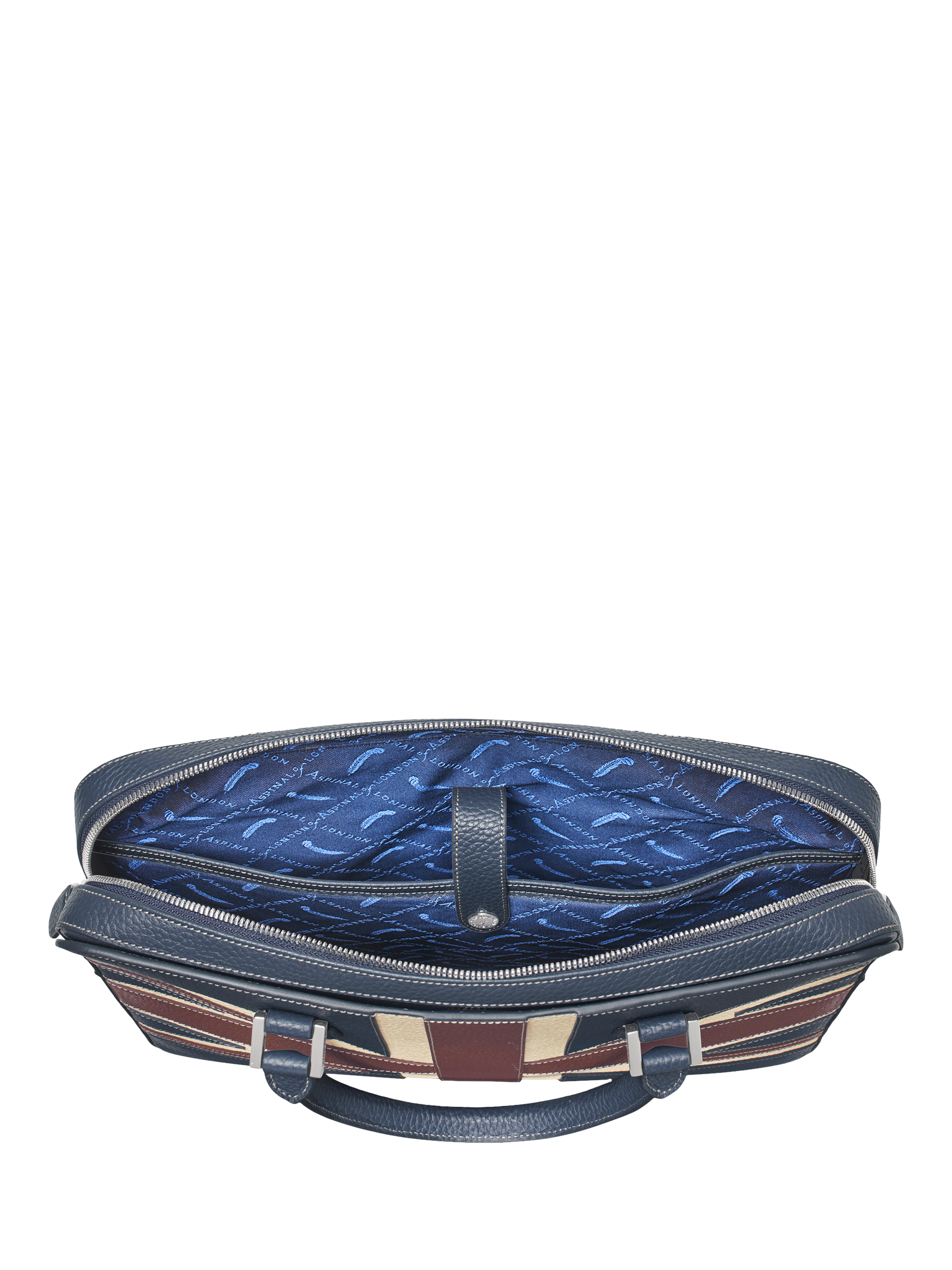 Product image 6 of 10, which shows Aspinal of London Leather Slim Briefcase, Brit