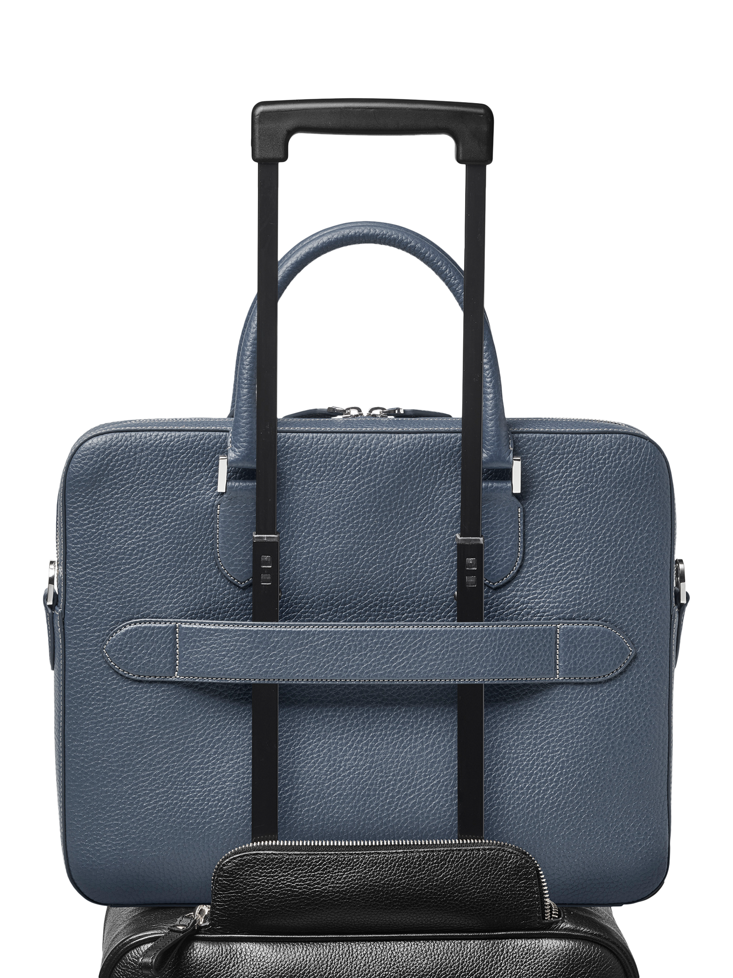 Product image 8 of 10, which shows Aspinal of London Leather Slim Briefcase, Brit