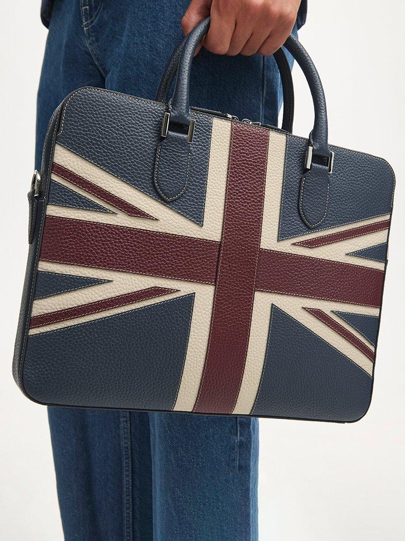 Product image 9 of 10, which shows Aspinal of London Leather Slim Briefcase, Brit