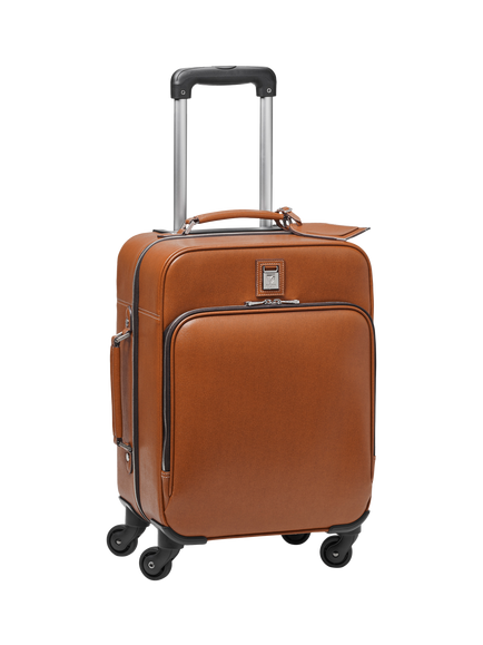 Aspinal of London Connaught Saffiano Cabin Case - view 2, Tan