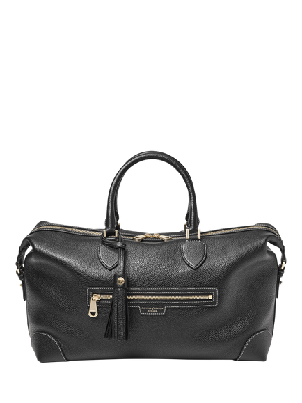 Aspinal of London The Hudson Pebble Leather Bag, Black - view 2, Black