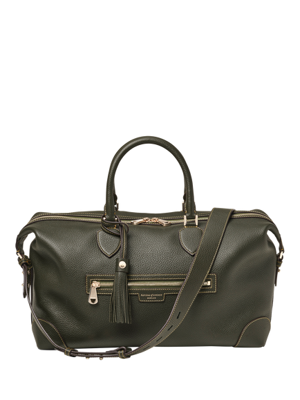 Aspinal of London The Hudson Pebble Leather Bag, Green, Green
