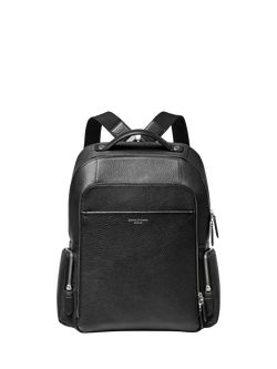 Aspinal of London Leather Rucksack, Black, Black