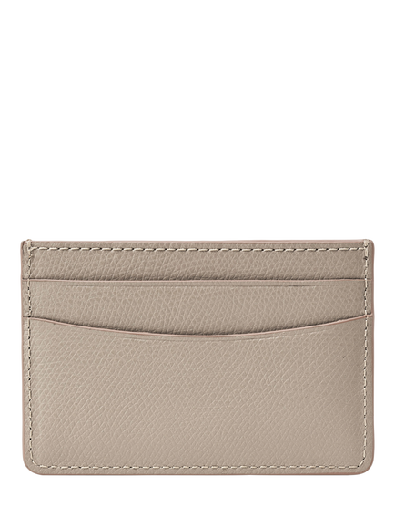 Aspinal of London Leather Slim Credit Card Case, Taupe - view 2, Taupe