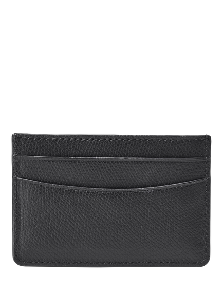 Aspinal of London Leather Slim Credit Card Case, Black - view 2, Black
