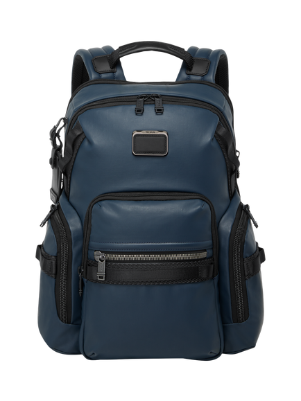 TUMI Navigation Backpack, Navy Coated Canvas, Navy Coated Canvas