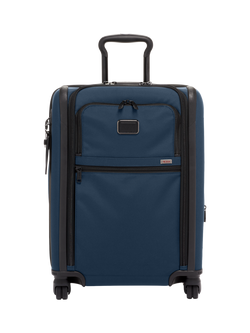TUMI Continental Dual Access 4-Wheel Carry-On Suitcase, Navy, Navy