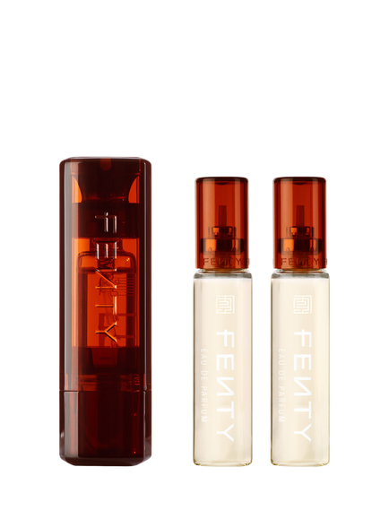 Fenty Beauty Fragrance Travel Twist & Spray Container, 3 x 10ml Refills, 