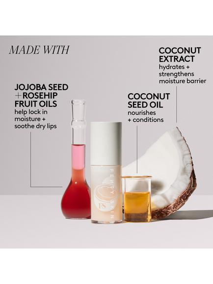 Fenty Skin Fenty Treatz Hydrating & Strengthening Lip Oil - view 2, Coconut