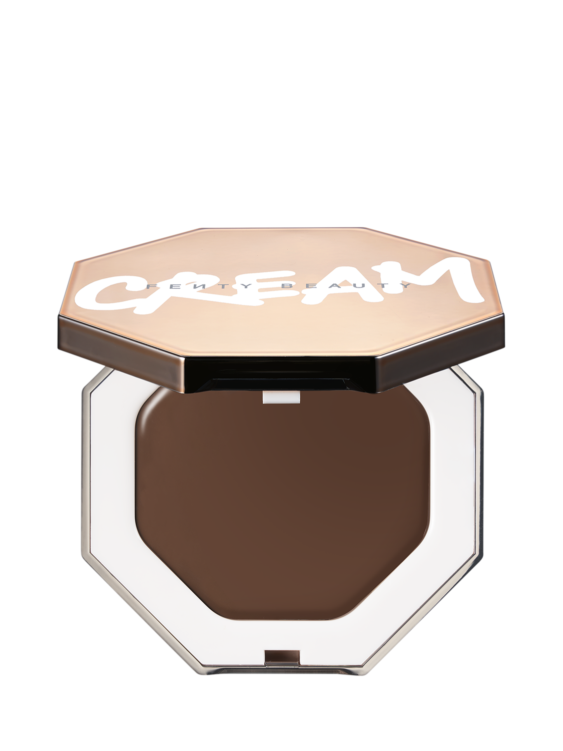 Product image 1 of 4, which shows Fenty Beauty Cheeks Out Freestyle Cream Bronzer, Chocolate