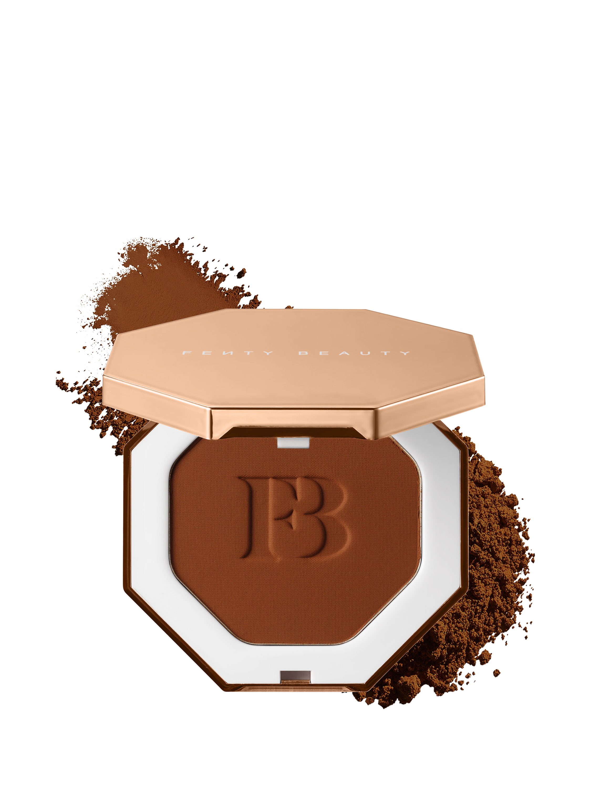 Product image 1 of 6, which shows Fenty Beauty Sun Stalk'r Instant Warmth Bronzer, Mocha Mami