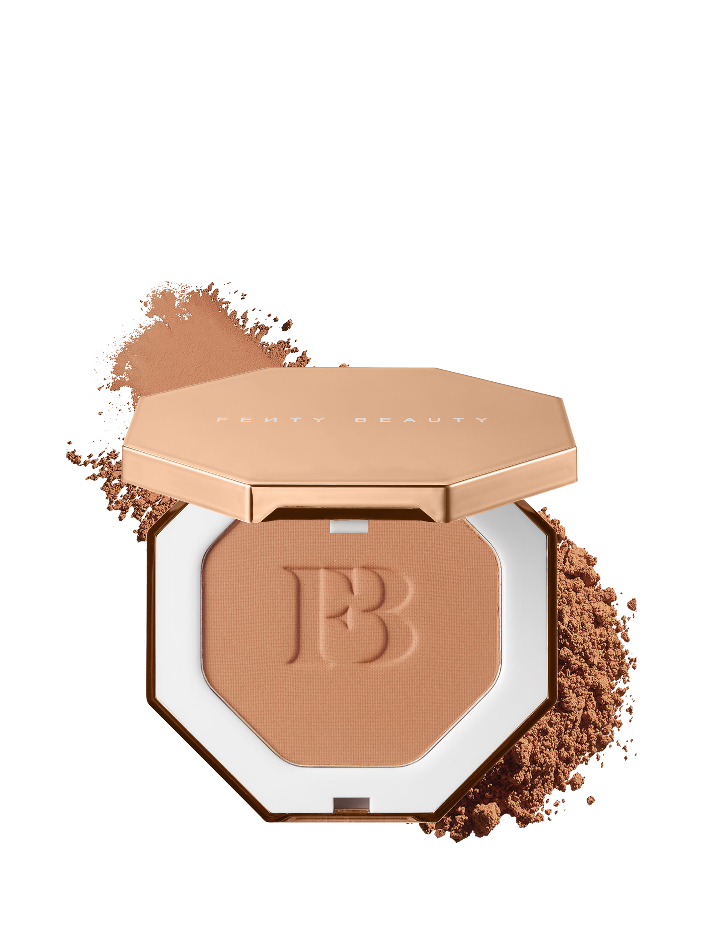 Product image 1 of 6, which shows Fenty Beauty Sun Stalk'r Instant Warmth Bronzer, Private Island