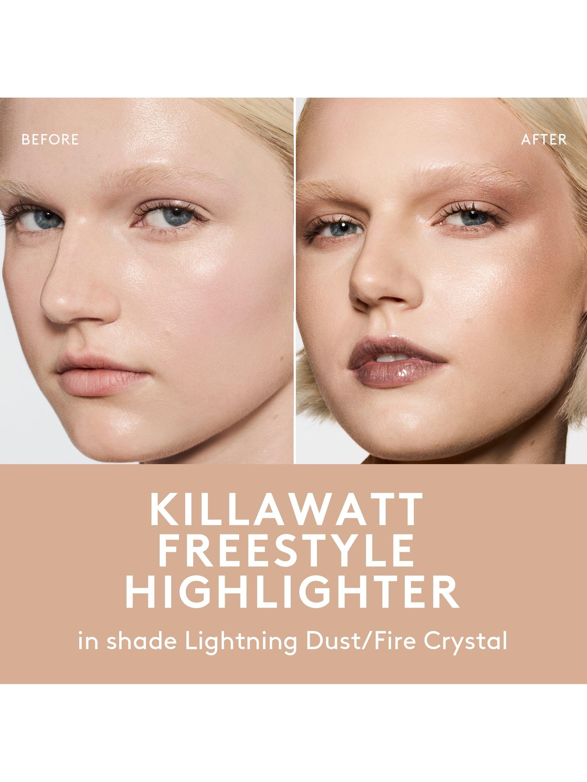 Product image 5 of 7, which shows Fenty Beauty Killawatt Freestyle Highlighter, Lightning Dust/Fire Crystal