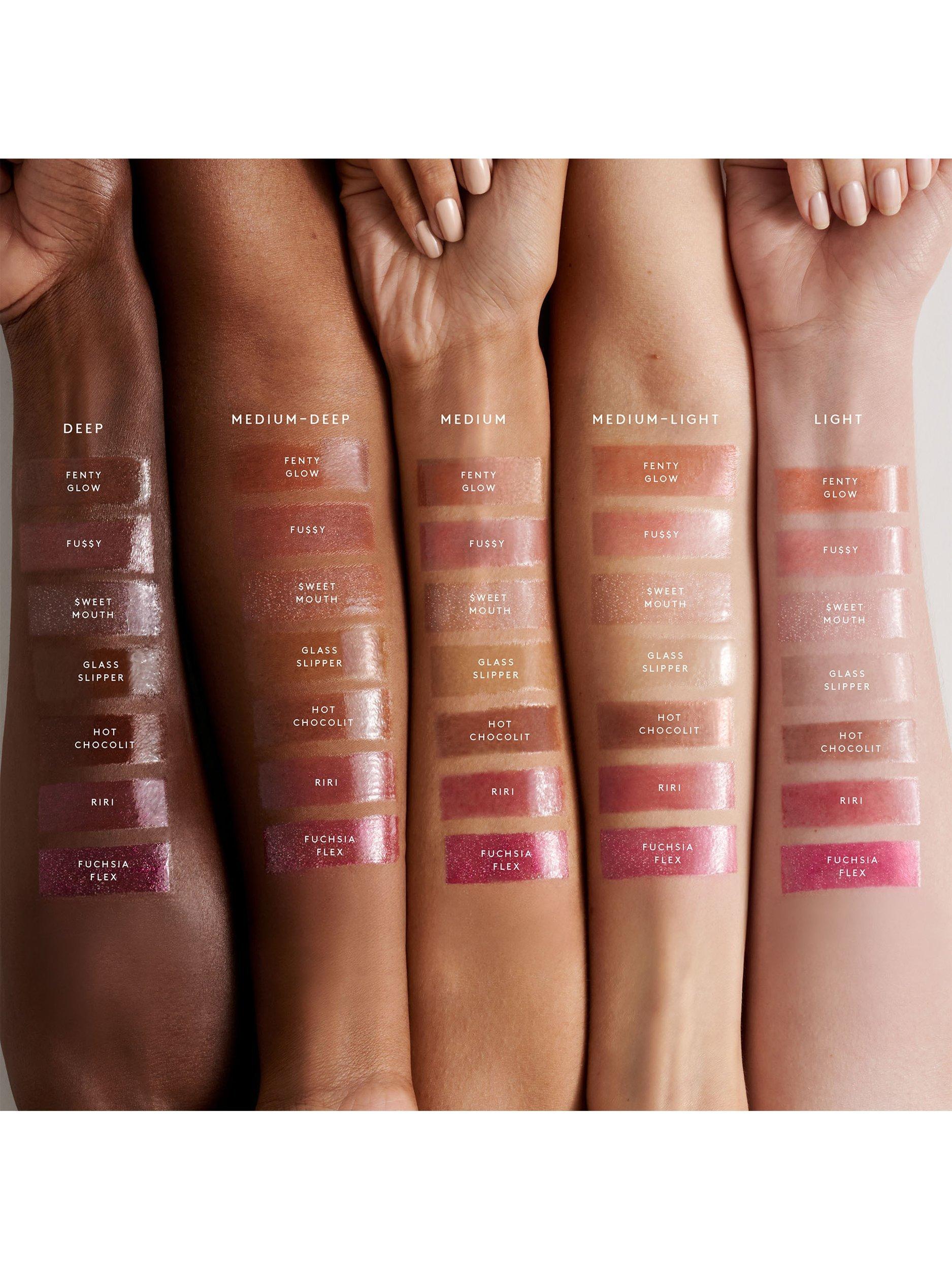 Product image 5 of 8, which shows Fenty Beauty Gloss Bomb Universal Lip Luminiser, Fenty Glow