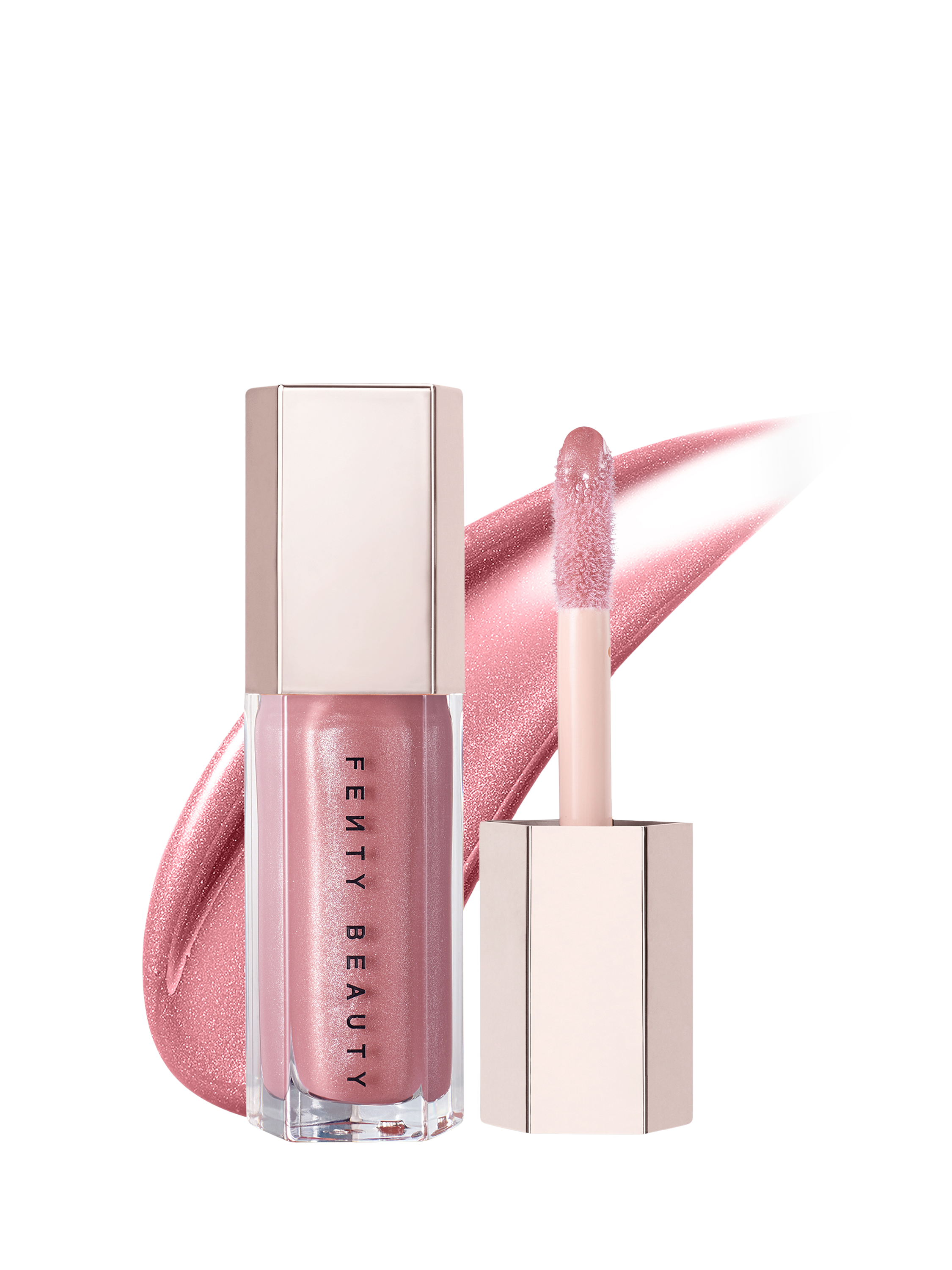 Product image 1 of 8, which shows Fenty Beauty Gloss Bomb Universal Lip Luminiser, Fu$$y