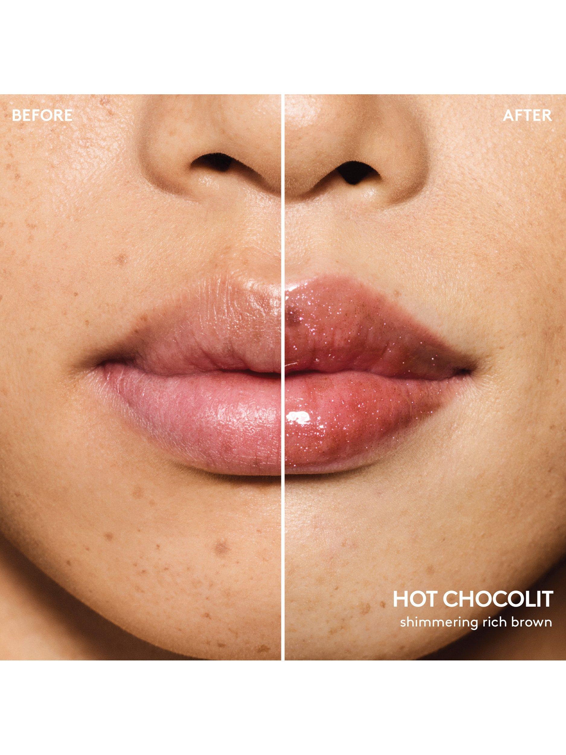 Product image 4 of 8, which shows Fenty Beauty Gloss Bomb Universal Lip Luminiser, Hot Chocolit