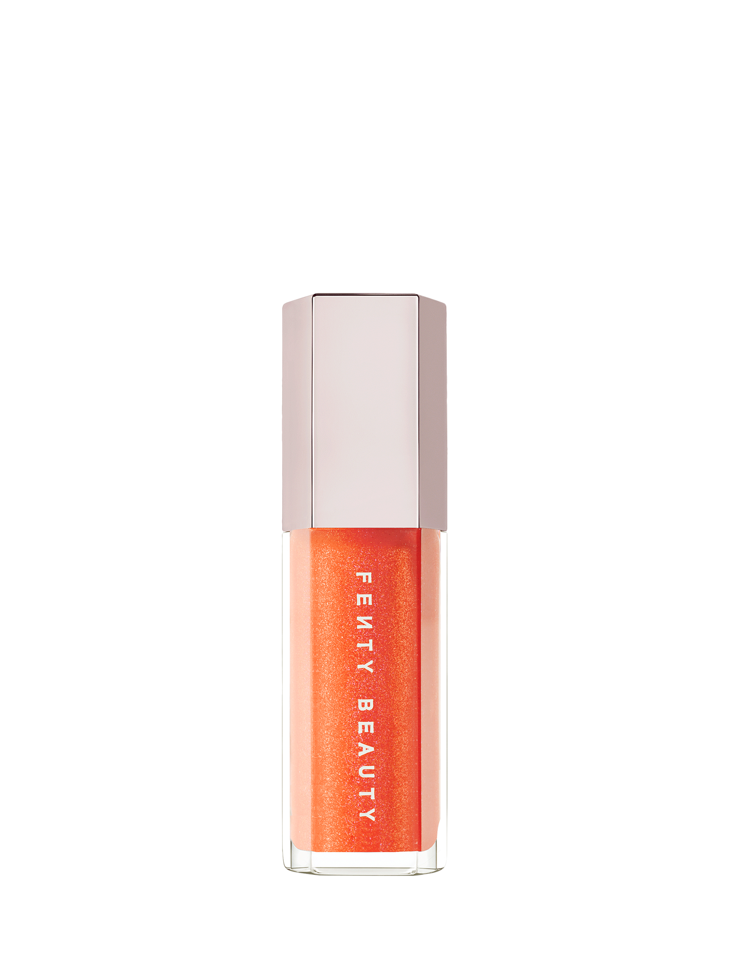 Product image 1 of 7, which shows Fenty Beauty Gloss Bomb Universal Lip Luminiser, Mango Margz