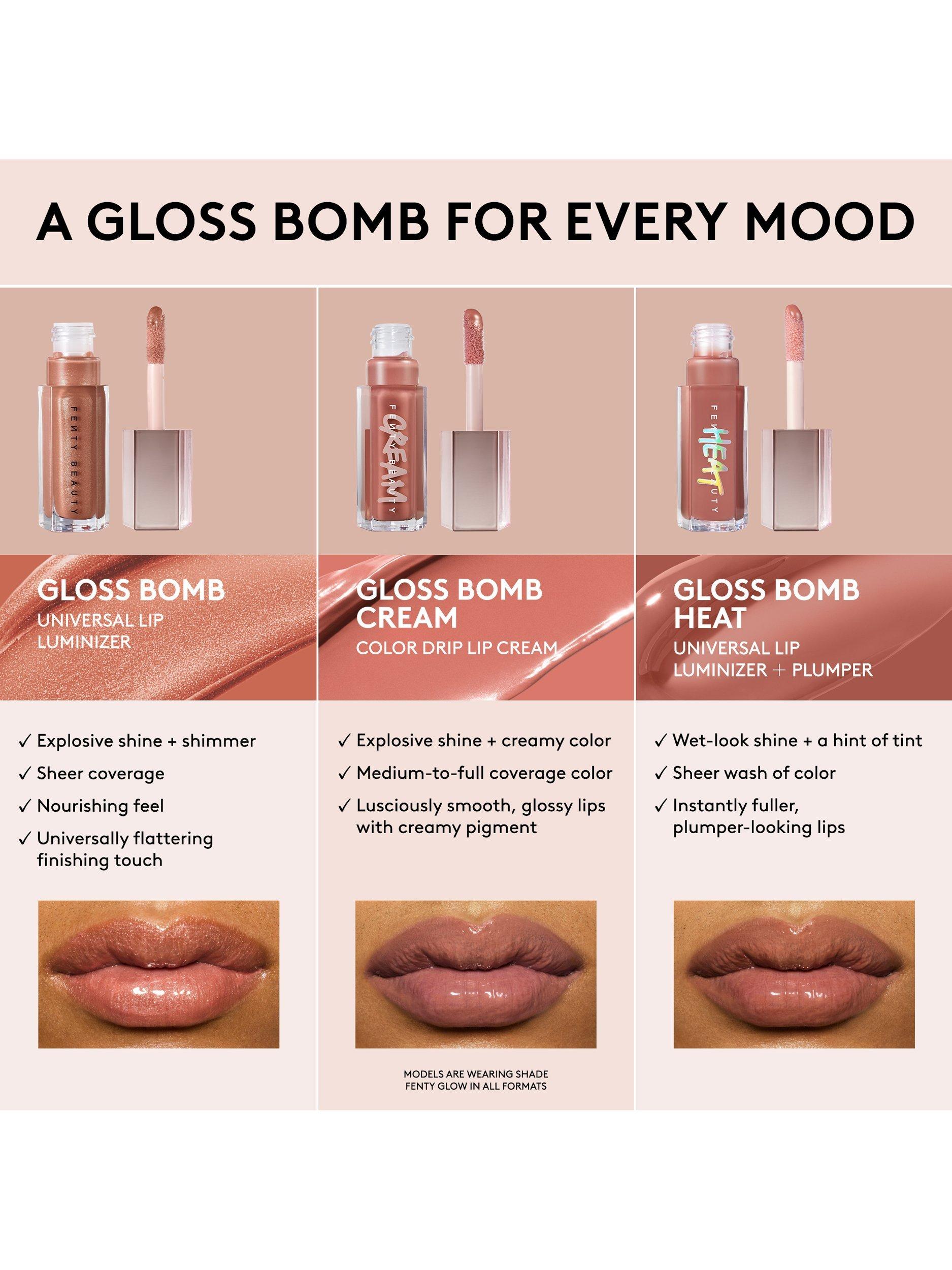 Product image 4 of 4, which shows Fenty Beauty Gloss Bomb Heat Universal Lip Luminiser & Plumper, Glass Slipper