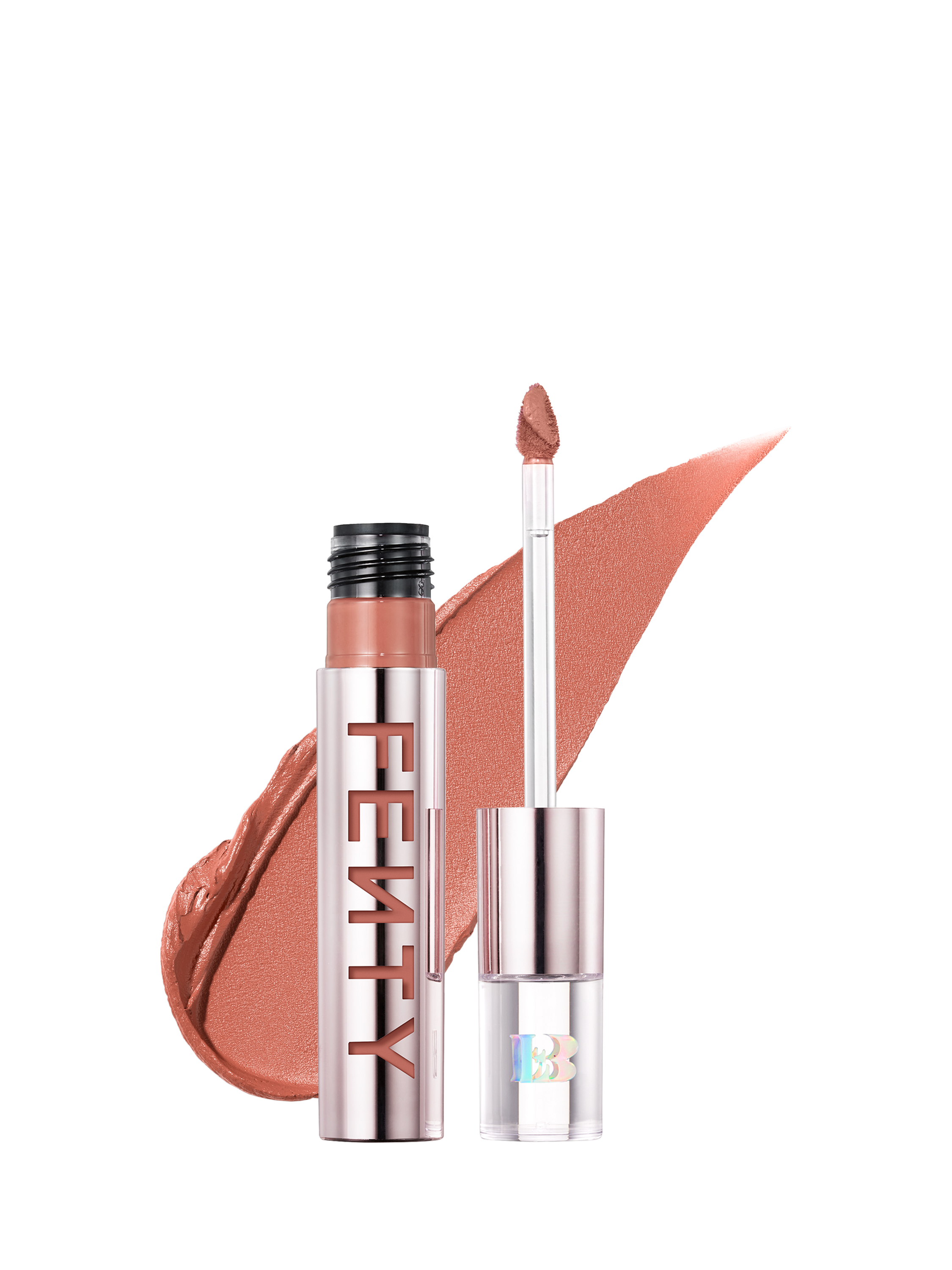 Product image 1 of 4, which shows Fenty Beauty Icon Velvet Liquid Lipstick, Noodz & Dudez