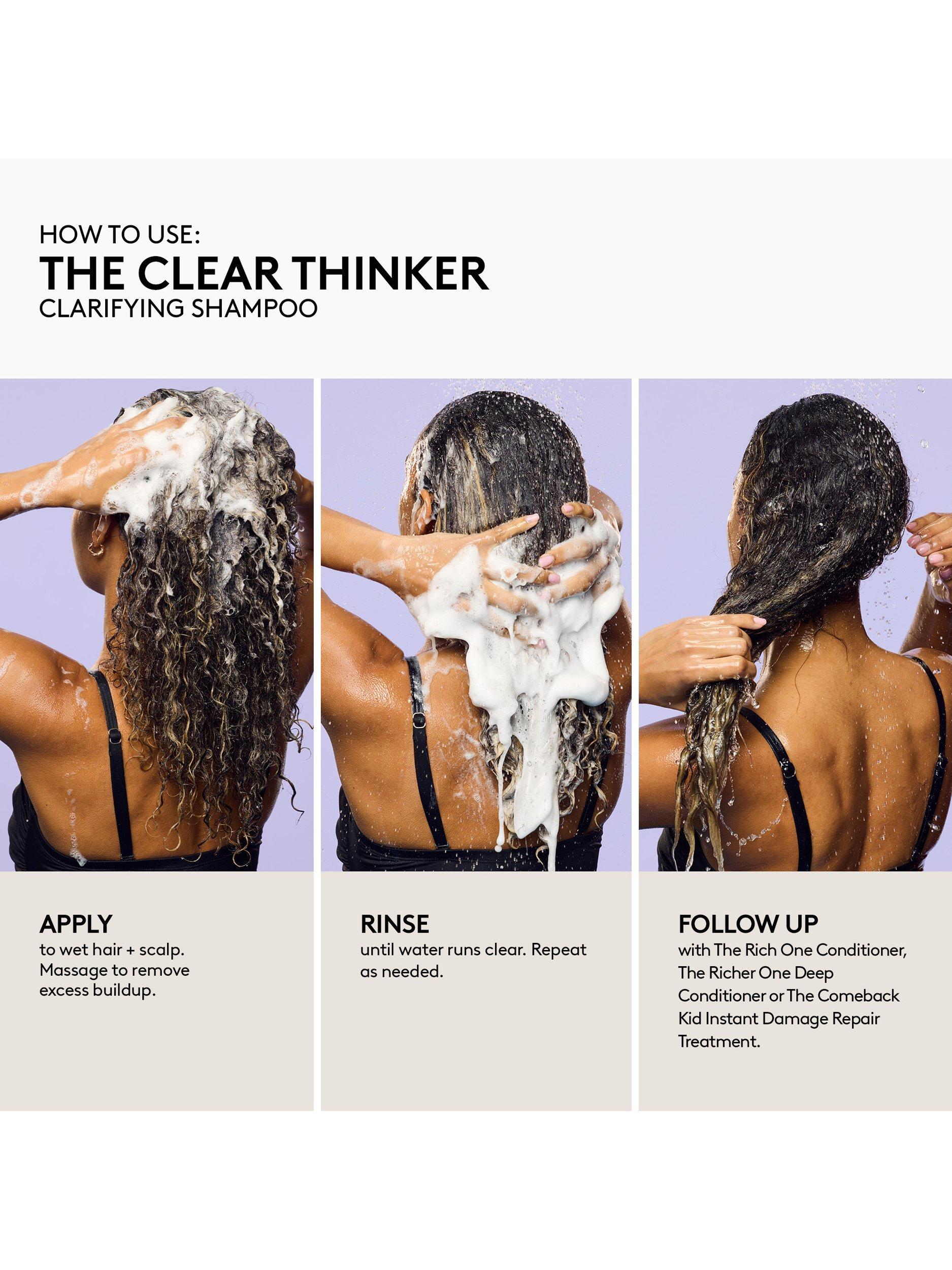 Product image 4 of 10, which shows Fenty Hair The Clear Thinker Clarifying Shampoo, 90ml